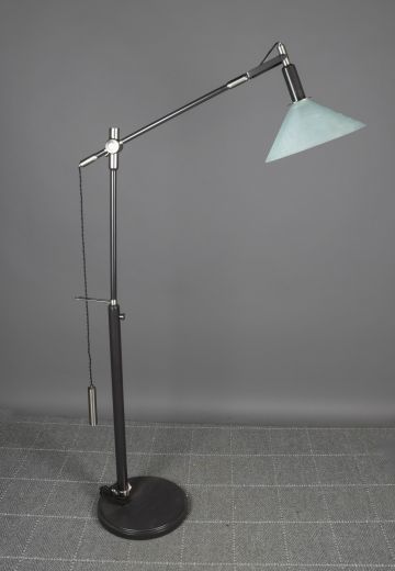 Oversize Gray Reading Floor Lamp