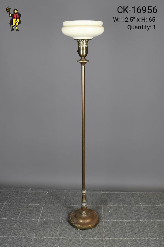 Antique Brass Torchiere