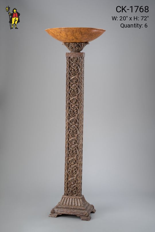 Bronze Gothic Torchere