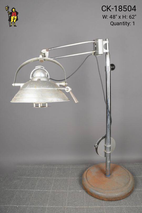 Nickel Oversized Medical Floor Lamp