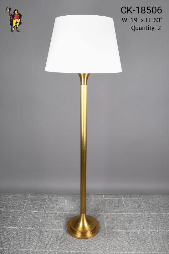 Modern Brass Pole Floor Lamp