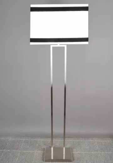 Nickel Rectangular Floor Lamp