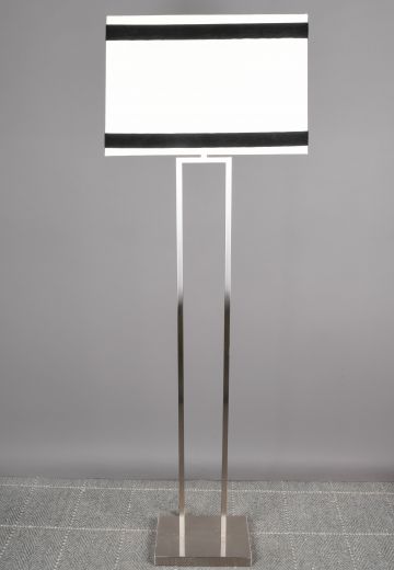 Nickel Rectangular Floor Lamp