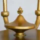 7' Brass Eight Light Federal Standing Candelabra #3