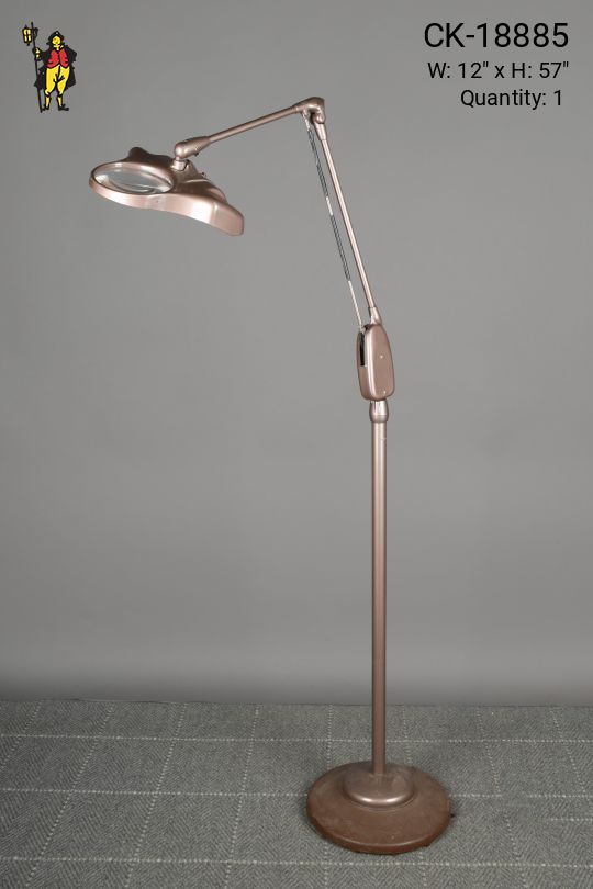 Adjustable Magnifying Glass Fluorescent Floor Lamp
