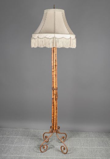 Bamboo Footed Floor Lamp