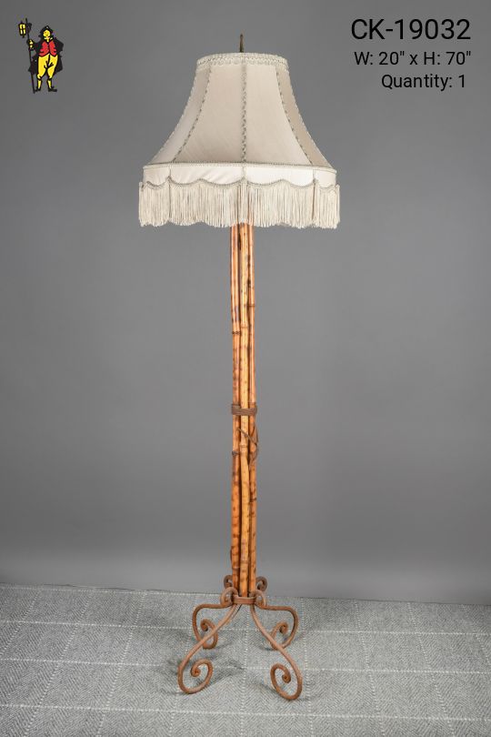 Bamboo Footed Floor Lamp