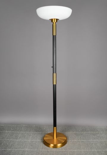 Black & Brass Torchiere