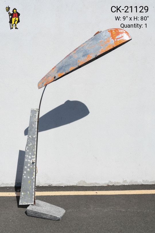 Metal Distressed Industrial Large Floor Lamp