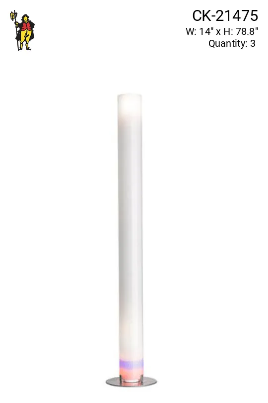 Contemporary Diffused Tube Floor Lamp