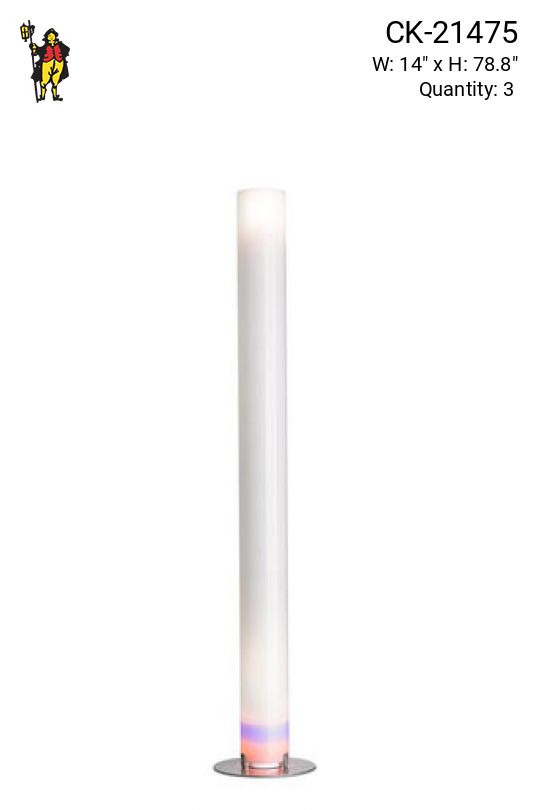Contemporary Diffused Tube Floor Lamp