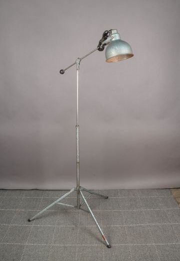 Metal Shaded Adjustable Industrial Floor Lamp