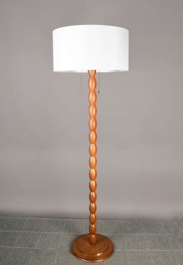 Contemporary Wooden Floor Lamp