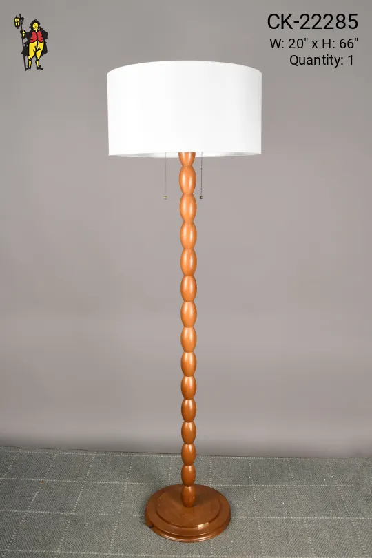 Contemporary Wooden Floor Lamp