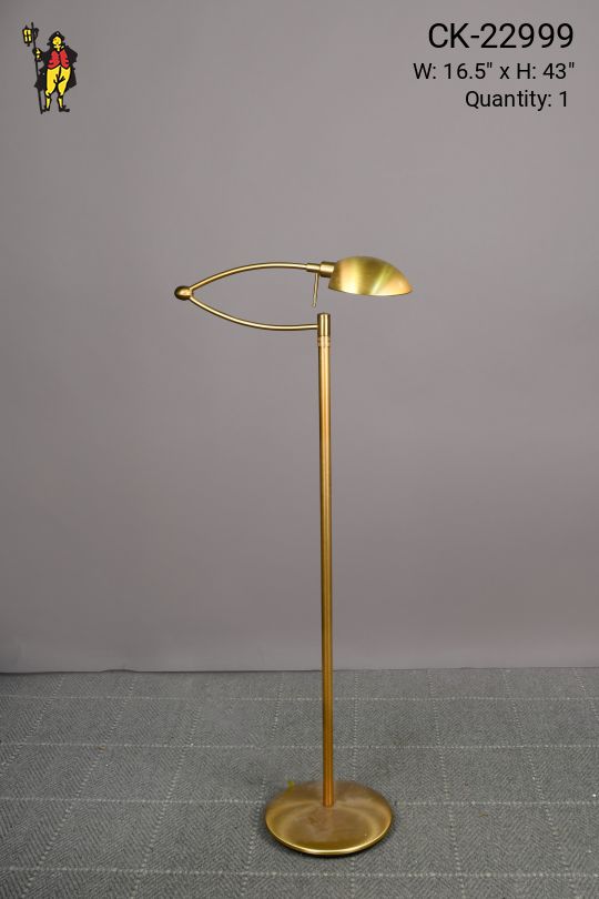 Modern Brass Swing Arm Floor Lamp