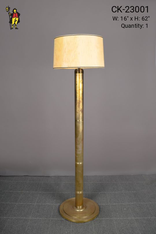 Brass Modern Column Floor Lamp