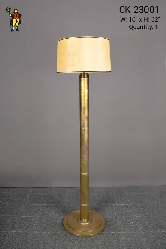 Brass Modern Column Floor Lamp