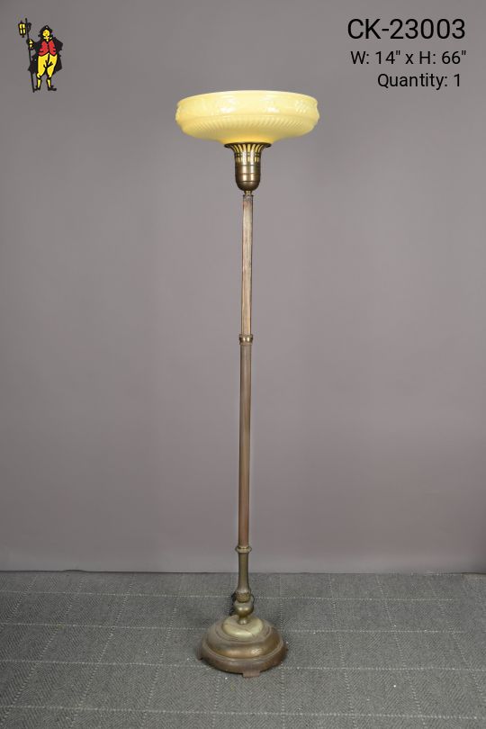 Antique Brass Traditional Torchiere