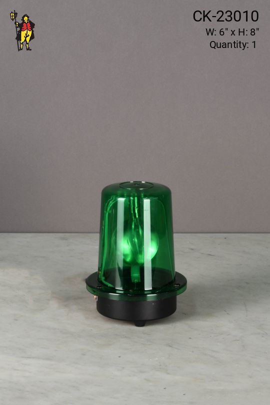 Green Rotating Beacon Light