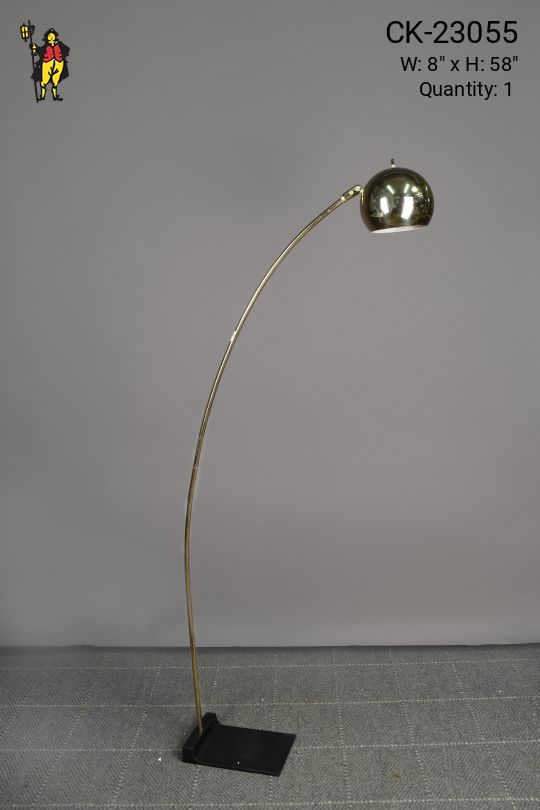 Mid Century Chrome Arc Floor Lamp