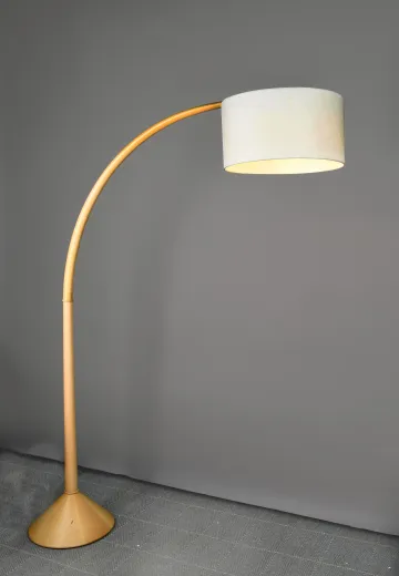 Modern Wooden Arc Floor Lamp