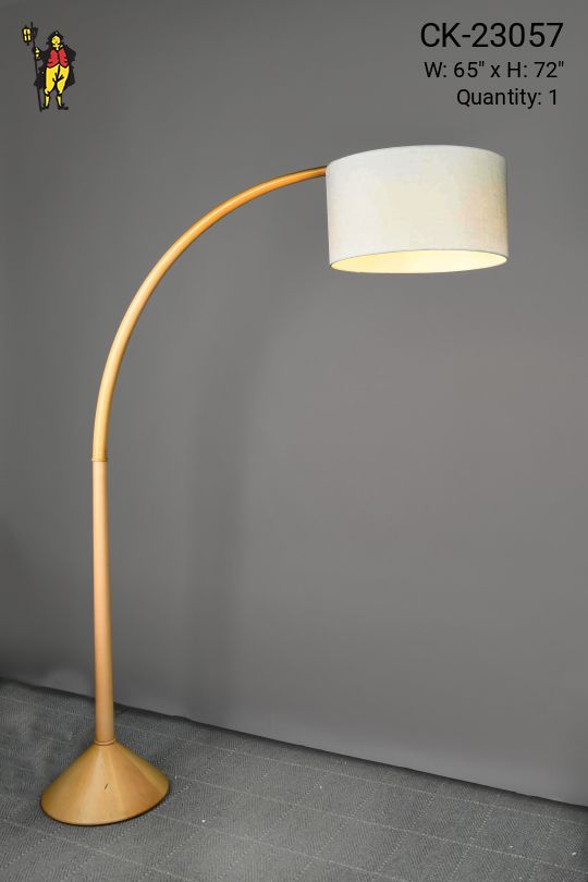 Modern Wooden Arc Floor Lamp