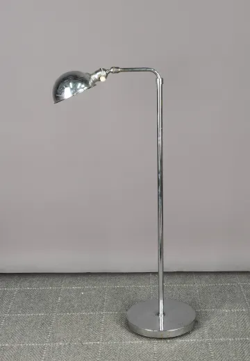 Chrome Mid Century Reading Floor Lamp