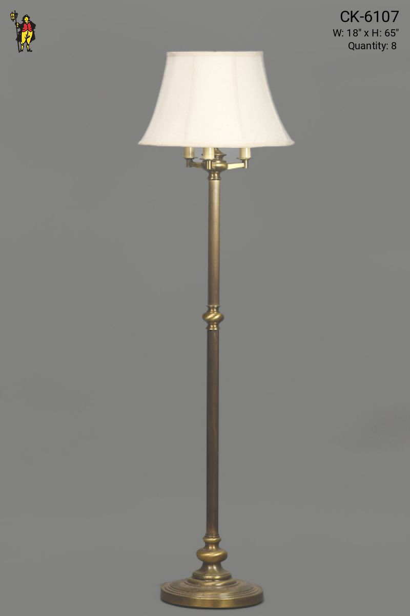 Brass Three Candle Floor Lamp, Floor Lamps, Collection