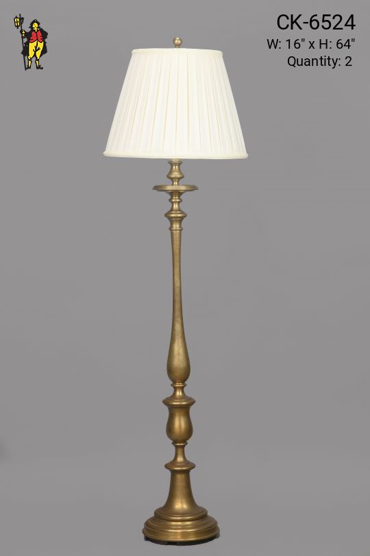 Traditional Brass Floor Lamp