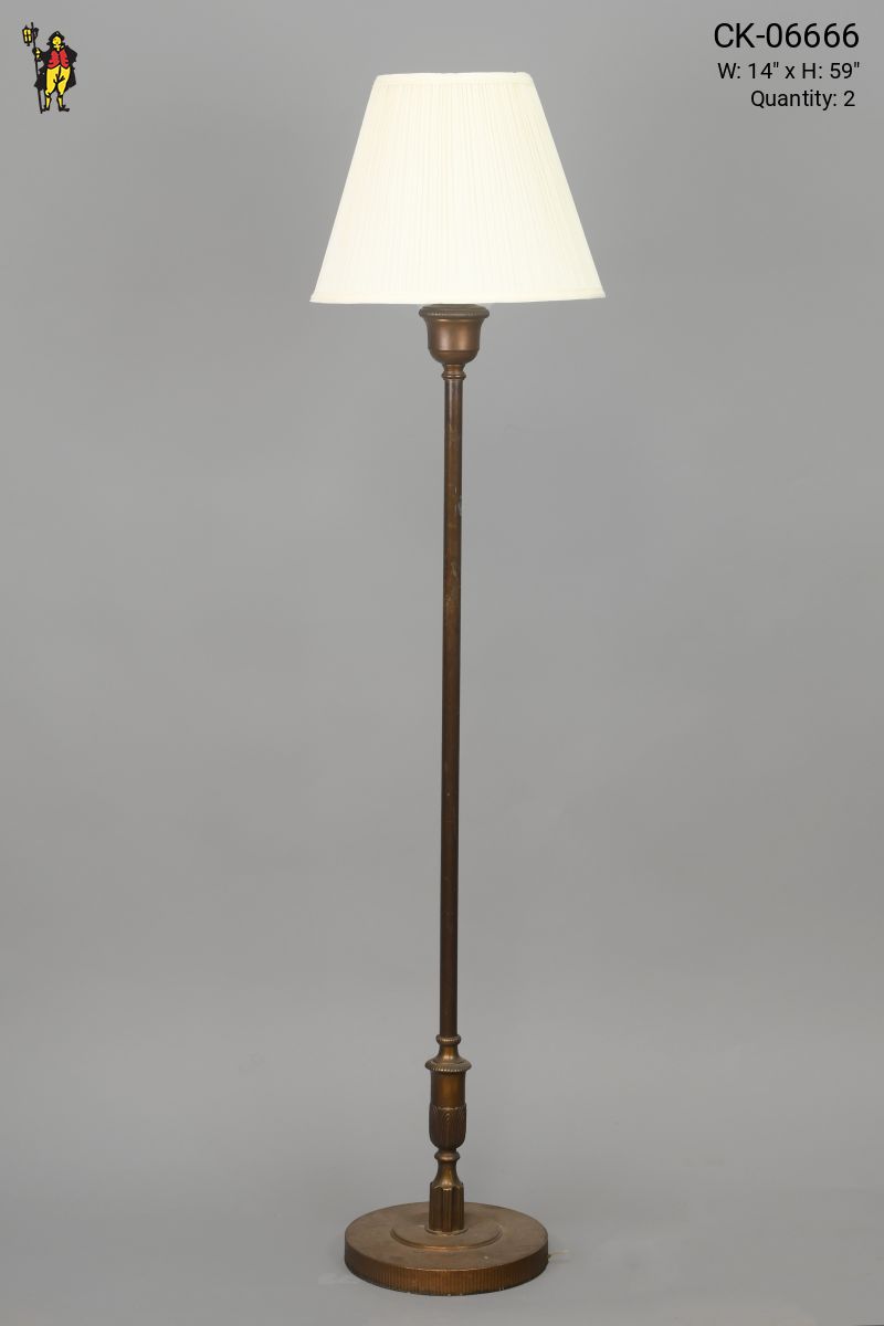 Bronze Single Light Floor Lamp | Floor Lamps | Collection | City  Knickerbocker | Lighting Rentals