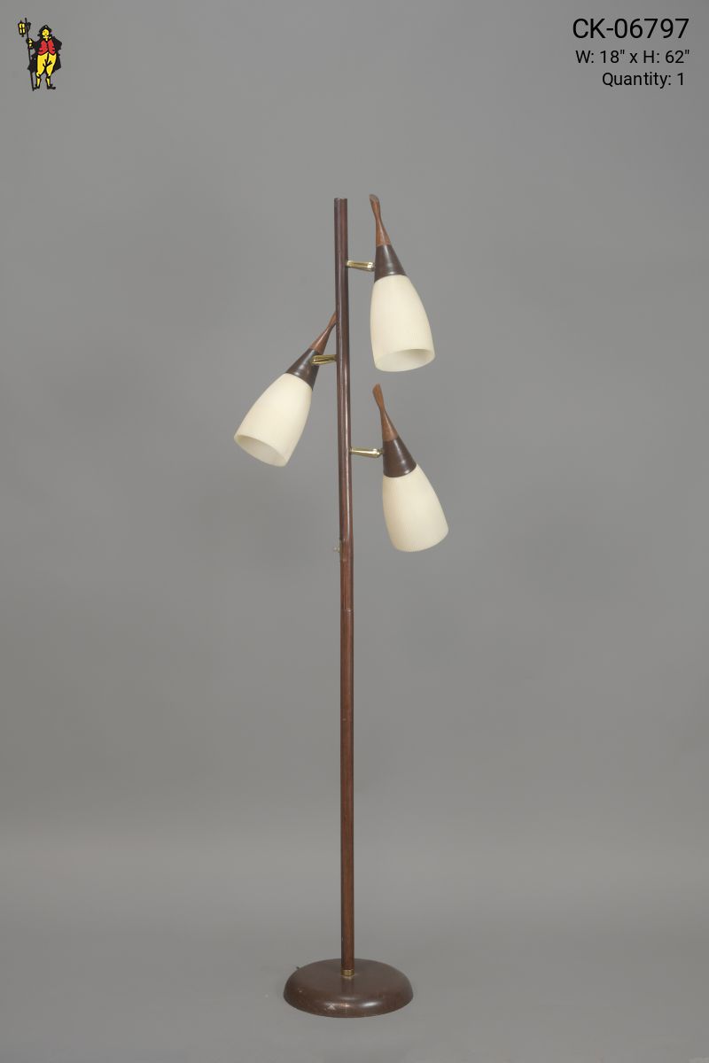 Edison mid store century floor lamp