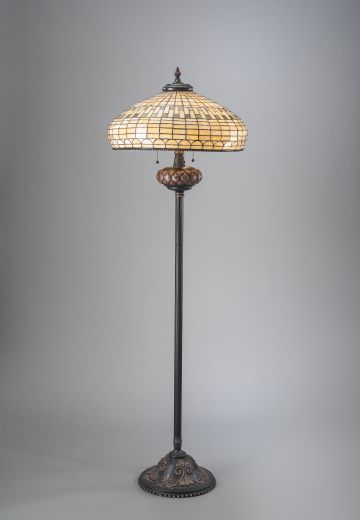 Tiffany Style Floorlamp w/Antique Bronze Base