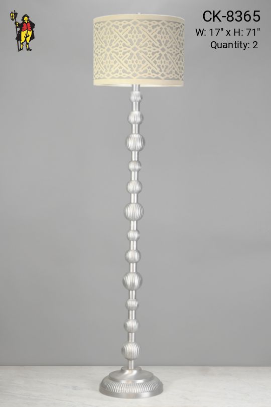 Silver Contemporary Floor Lamp