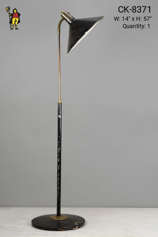 Adjustable Black Mid-century Floor Lamp