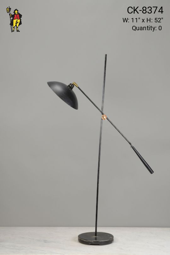 Mid Century Black Adjustable Floor Lamp
