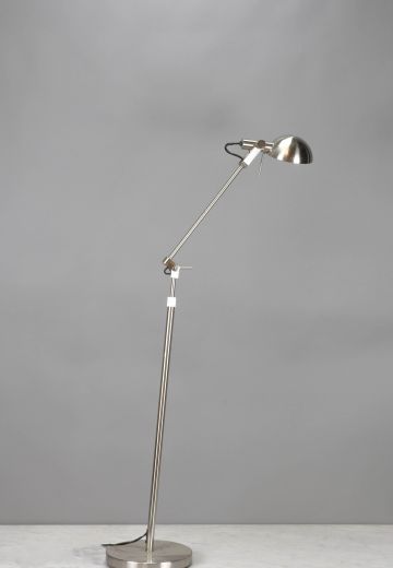 Modern Adjustable Polished Nickel Floor Lamp
