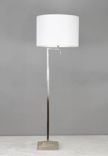 Silver Contemporary Floor Lamp