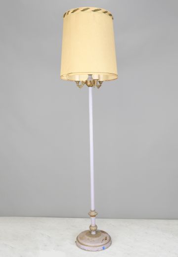 Painted Three Candle Floor Lamp
