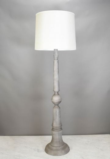 Gray Ceramic Traditional Floor Lamp