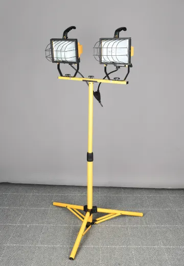 Yellow & Black Standing Construction Light
