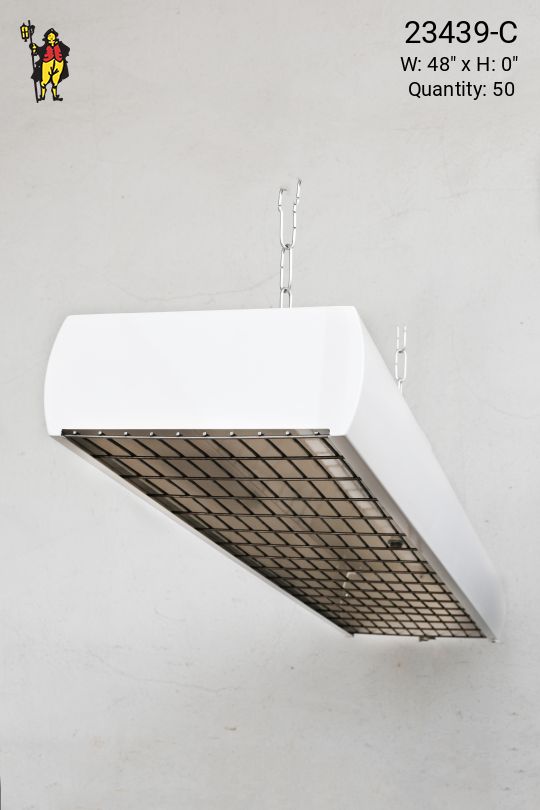 4' White Fluorescent w/Wire Cage (Gutted - Asteras/Titans)