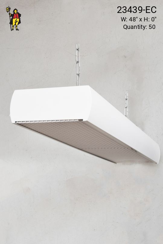 4' White Fluorescent w/Prismatic Lens (Gutted - Asteras/Titans)