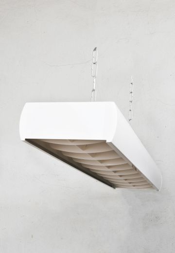4' White Fluorescent w/Louvers (Gutted - Asteras/Titans)