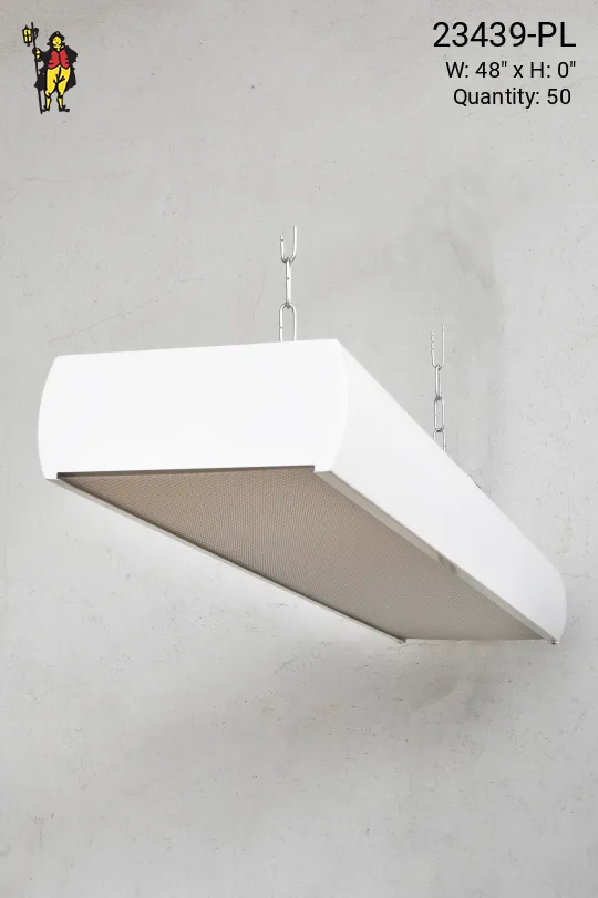 4' White Fluorescent w/Prismatic Lens (Gutted - Asteras/Titans)