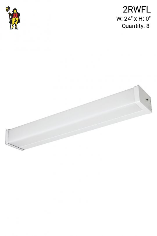 2' Rounded Rectangular Wall Fluorescent