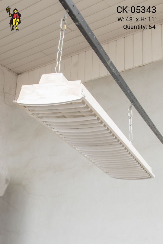 4' White Fluorescent w/Louver Reflector (T8)