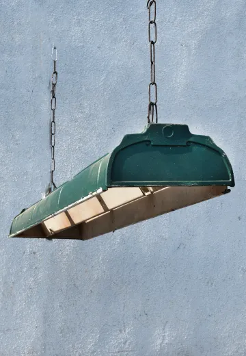 4' Two Bulb Warehouse Fluorescent Open Bottom