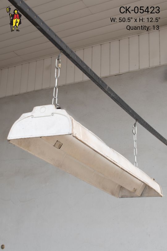 4' Two Bulb Warehouse Fluorescent Open Bottom