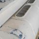 4' Gray Vintage  "CMC" Fluorescent w/Egg Crate Reflector #0