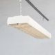 4' Vintage Off-White Two Bulb Fluorescent w/Luv. Reflector #0